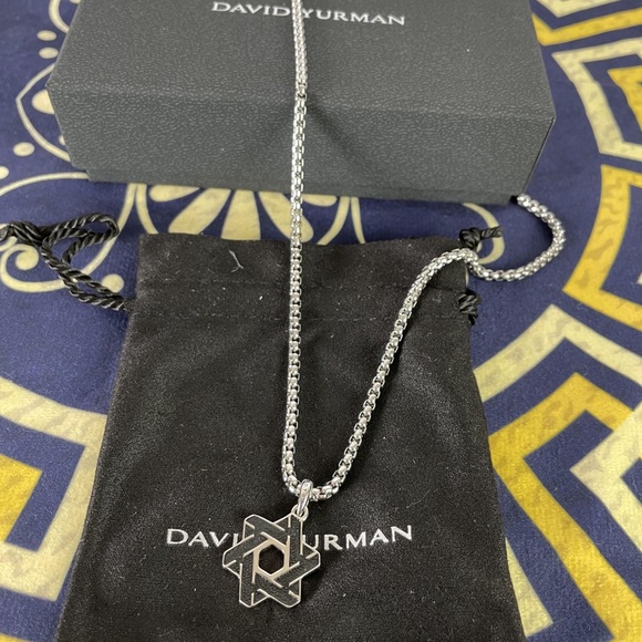 Meet the Posher Jewelry - CABLE STAR OF DAVID AMULET IN STERLING SILVER